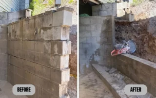 Concrete Cutting in Doonan Before and After